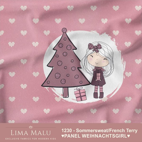 Sommersweat/French Terry ♥PANEL WEIHNACHTSGIRL♥
